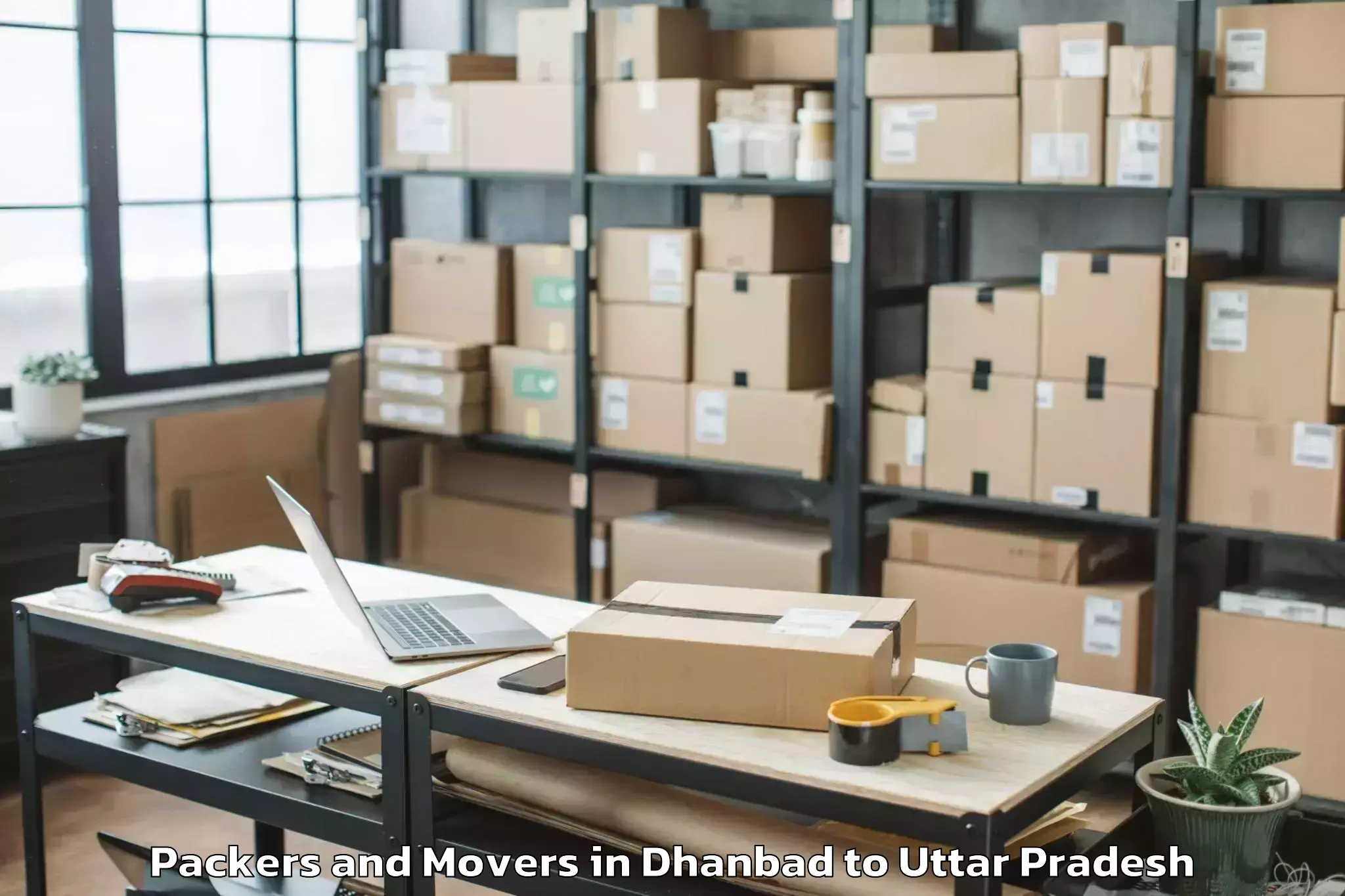 Book Dhanbad to Unchahar Packers And Movers